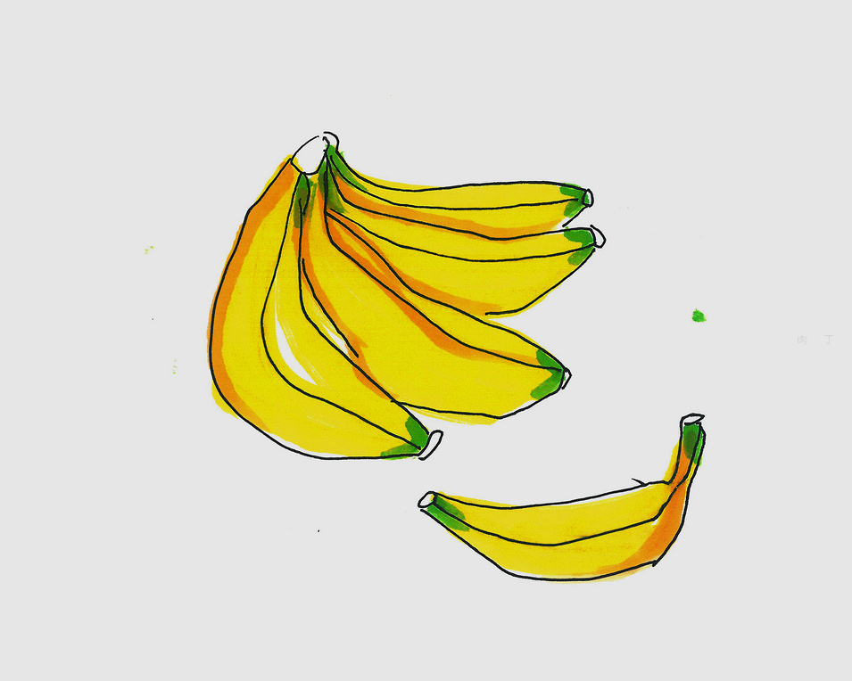 幼儿园画香蕉的简单画法