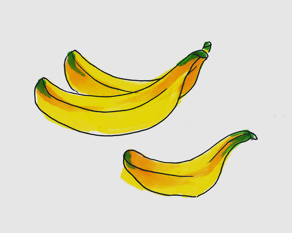 简笔香蕉的画法