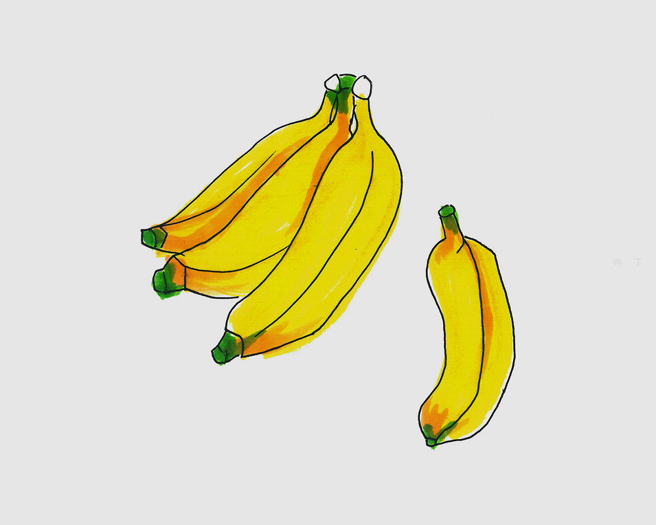 幼儿简笔画香蕉的画法