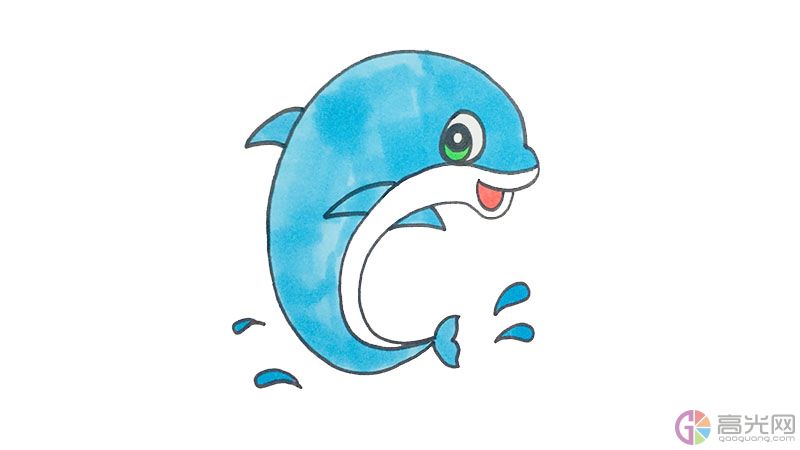 海豚简单简笔画怎么画