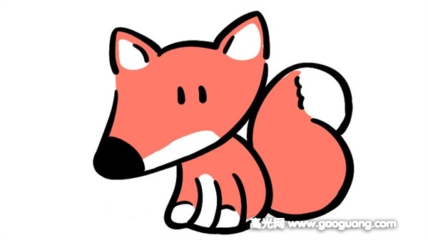 狐狸最简单的画法一步一步的画
