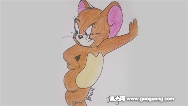 怎样画杰瑞鼠简便又漂亮