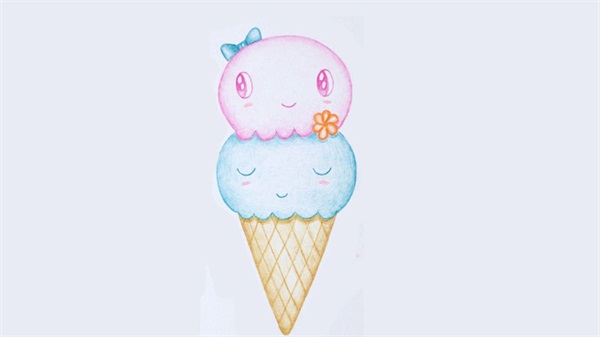 又可爱又简单的冰淇淋简笔画