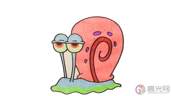 怎样画小蜗牛简笔画