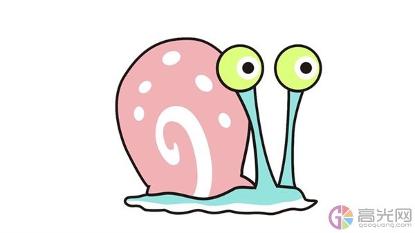 蜗牛简笔画画法儿童画