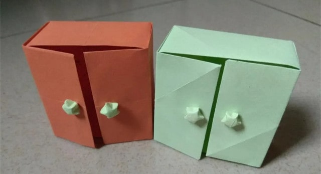 最简单折纸衣柜怎么折