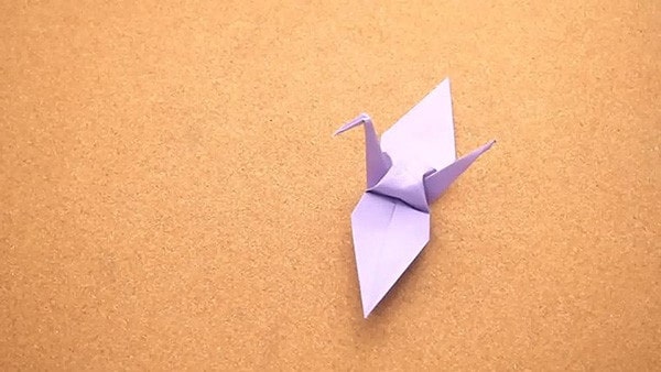 一张纸折千纸鹤的折法