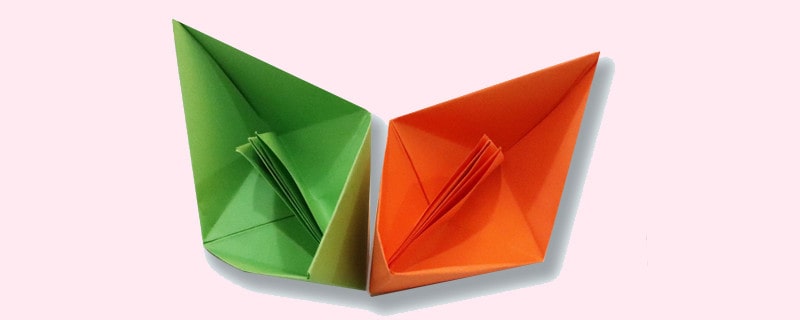 用正方形小纸船的折法