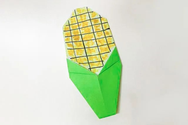 最简单的手工折纸玉米