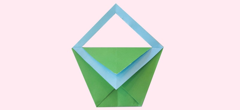 简单的手工折纸包:手提包折纸教程