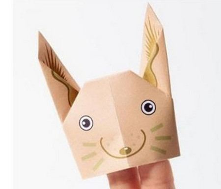 兔子头怎么折纸简单折法