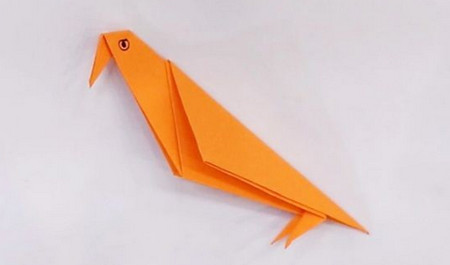 怎么用纸折小鸟简单的方法