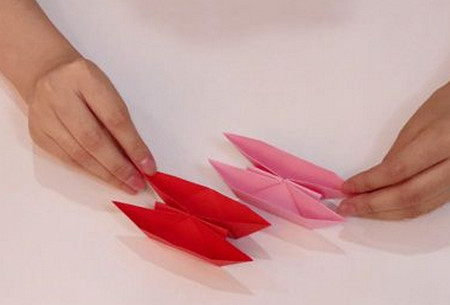 手工折纸船的折法