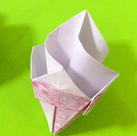 纸折冰淇淋怎么做简单