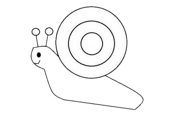 小蜗牛幼儿园画画简笔画