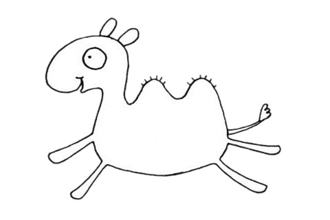骆驼怎么画铅笔画图片