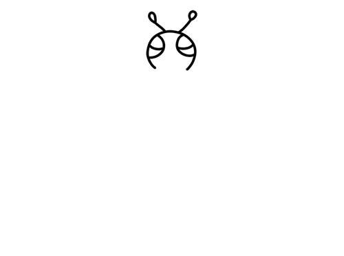 卡通小蜜蜂简笔画涂色教程