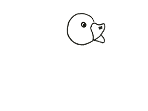 3-6岁儿童画小鸭子